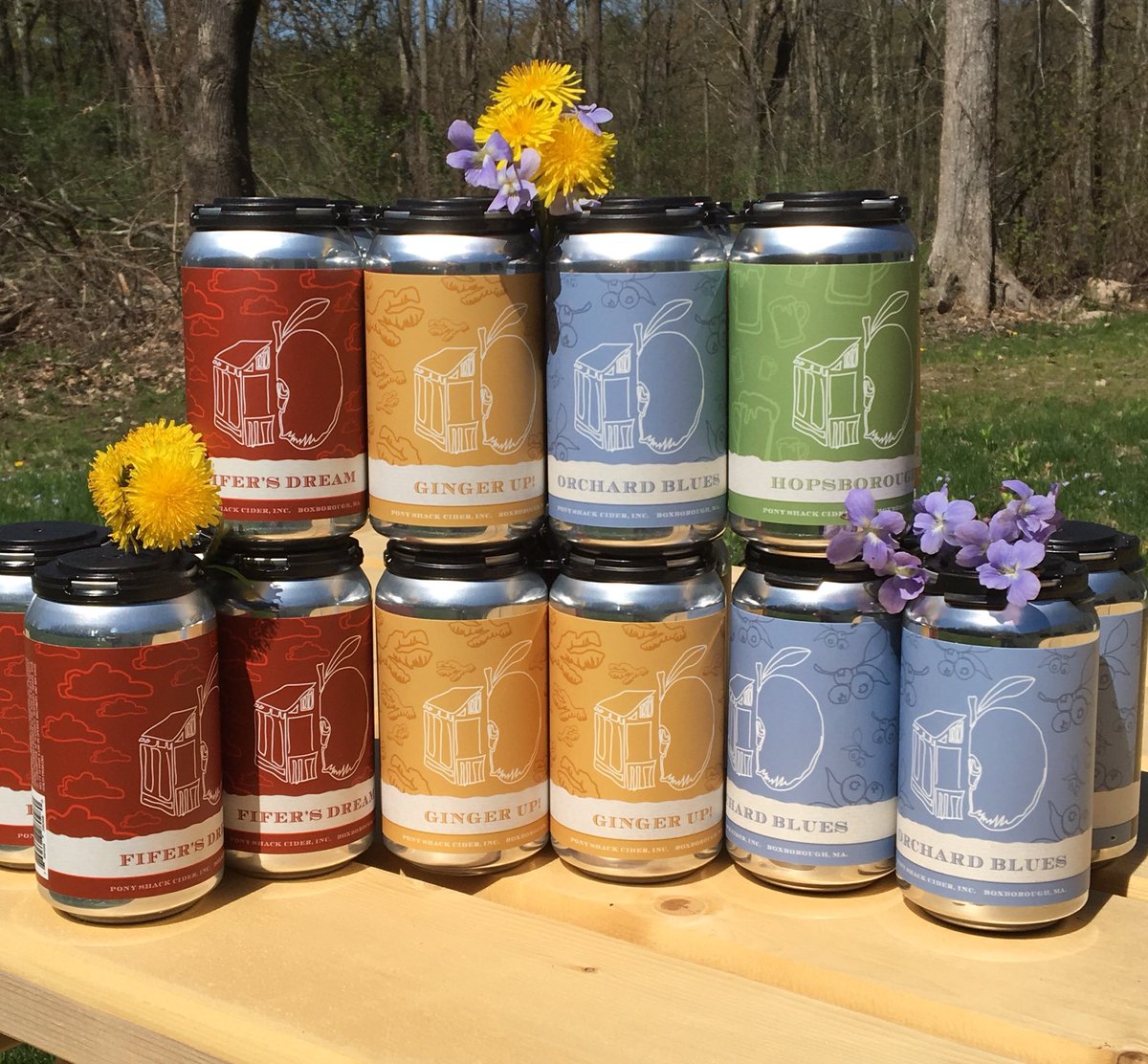 Lots of cold refreshing four packs and sample packs avail at the cidery all day! AND...stop in for a taste of our Pear cider coming soon! 🍐