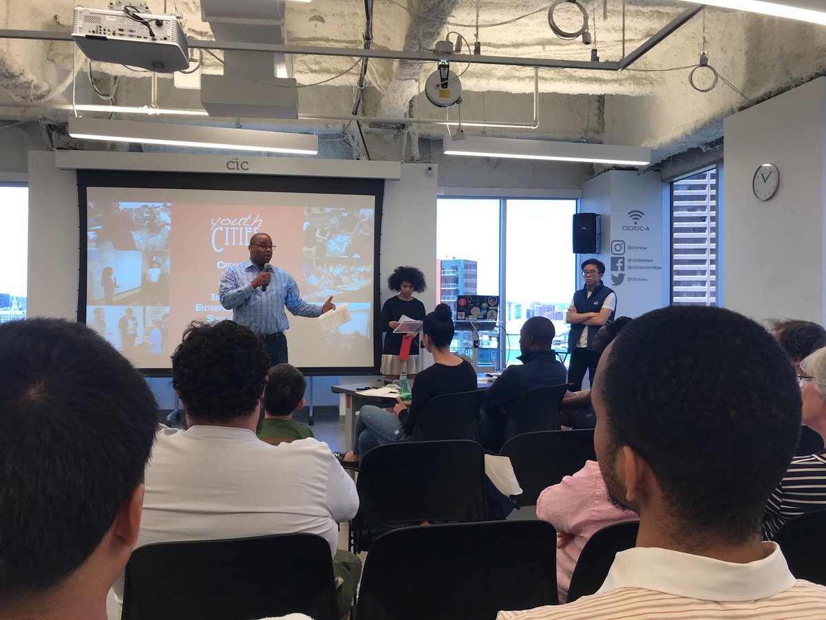 YouthCITIES's tweet photo. We’re lucky to have @titojackson hyping up the room for the finale of this year’s #MarchToMay 👏👏👏 #10YearsOfLeaders https://t.co/vvazrLnSRm
