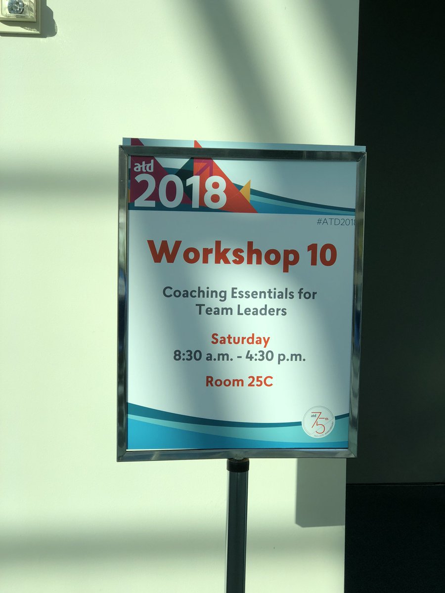 Kicking off #ATD2018 with <a href="/StandOutTMBC/">StandOut, Powered by ADP</a>’s workshop, “Coaching Essentials for Team Leaders.” It’s going to be a great day!
