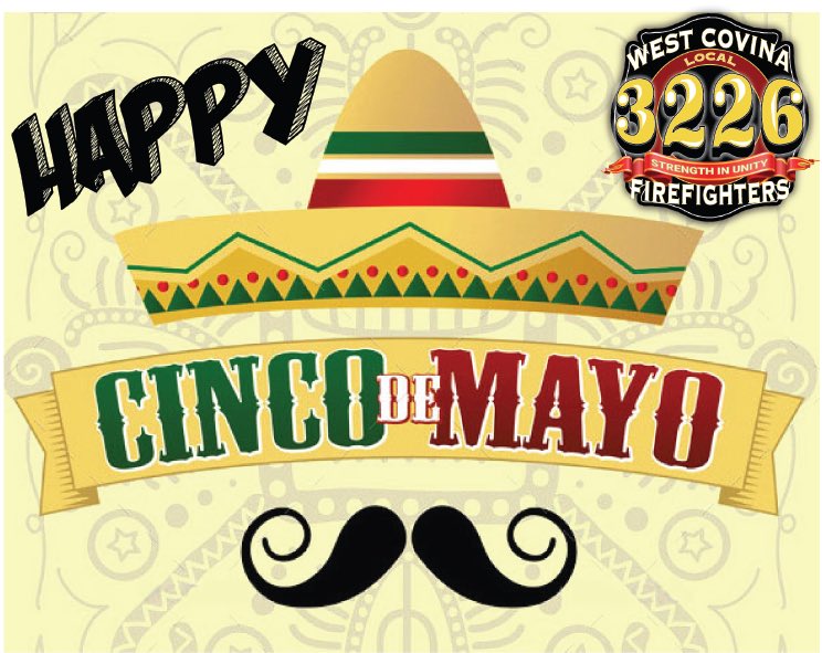 WestCovFire's tweet photo. We would like to wish everyone a happy and safe #CincoDeMayo! #wcfa #wcfd #westcovfire #westcovina https://t.co/Pkgcx8w194