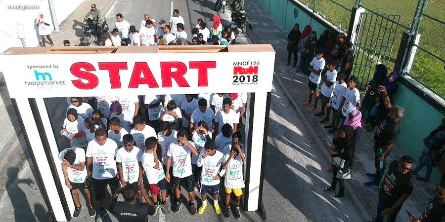 MNDF_mv's tweet photo. 126 Vana Sifainge Dhuvahuge Munaasabathugai Addu City gai Miadhu Beyvvi "126 Run" ge therein #MNDF126 https://t.co/1LDvKJo0Ey
