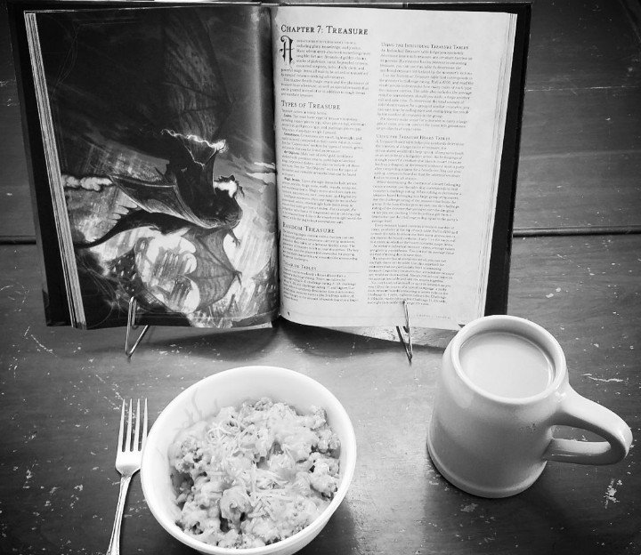 Gerret's tweet image. Hello brunch, thanks for bringing your friends coffee and #DnD #DMsGuide
