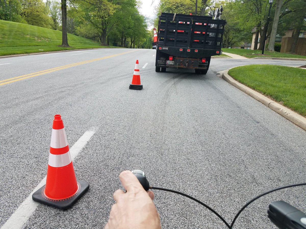 JeremyChrzan's tweet photo. I wish everyday was this awesome. Traffic control crew builds a protected bike lane right in front of me! #OpenStreetsHC https://t.co/yjBVjG7IqY