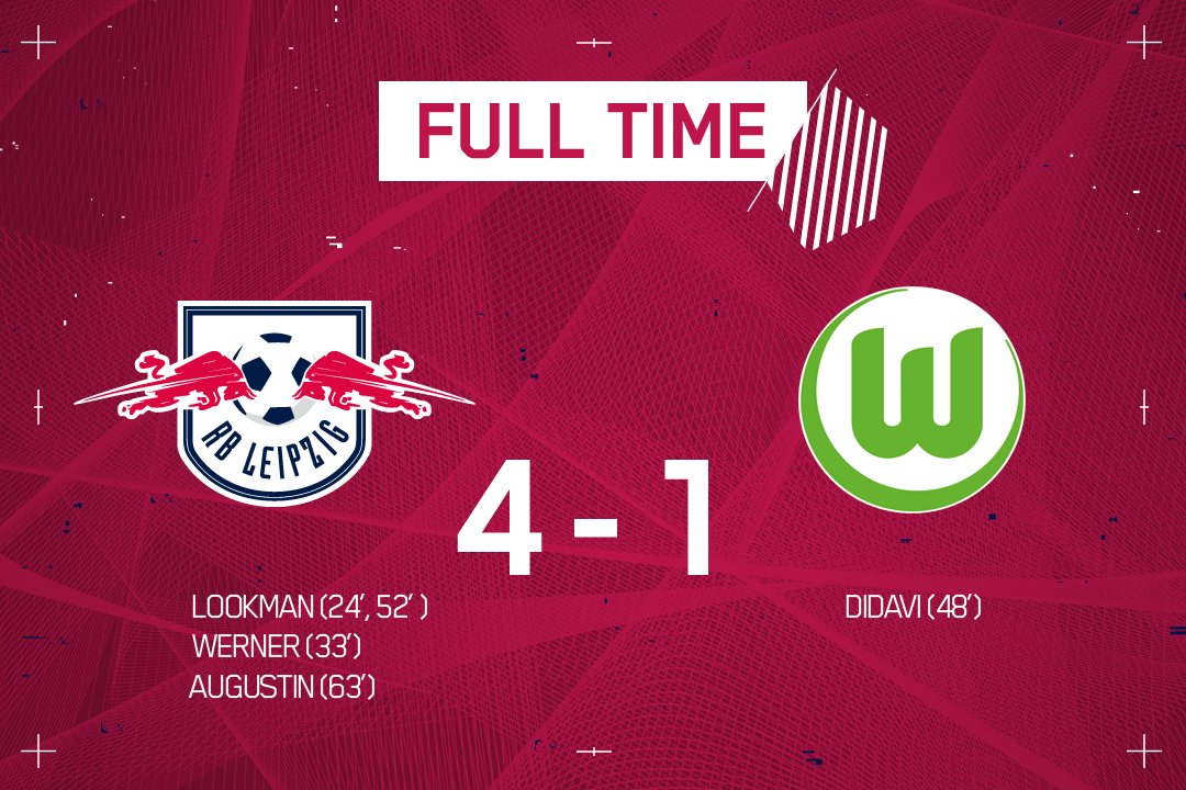 RBLeipzig_EN's tweet photo. ⏱ That is That ⏱ 

Leipzig masterclass, #Lookman masterclass. 👏 

A great way to sign off at home! 

🔴⚪ #RBLWOB #DieRotenBullen https://t.co/fUVHcoSxPN