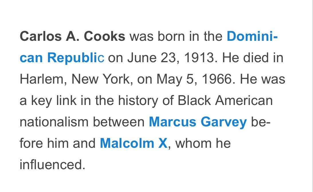 Fresh_Flames1's tweet photo. Today In #BlackHistory #CarlosCooks The Forgotten #BlackNationalist &amp; Garveyite Who Kept #PanAfricanism Alive After The Departure Of #MarcusGarvey Influencing Future Revolutionaries Like #MalcolmX Ascended To The Ancestors May 5th 1966 https://t.co/kpFzTc8ECb