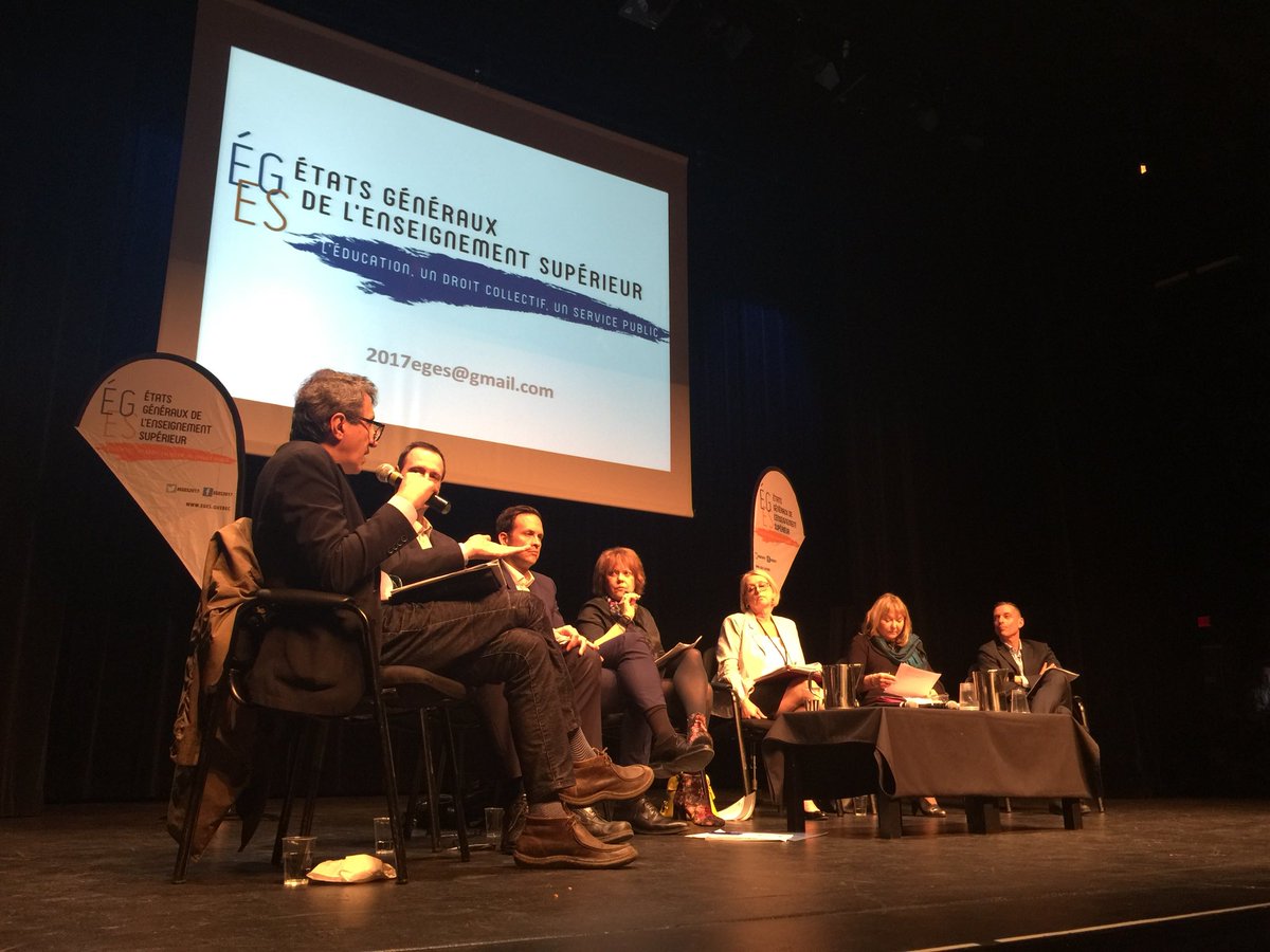 David_Hlne's tweet photo. Je suis présente ce matin aux États généraux de l’enseignement supérieur. Les échanges sont riches et fort intéressants! #eges2018 https://t.co/jTAh7UHiaT