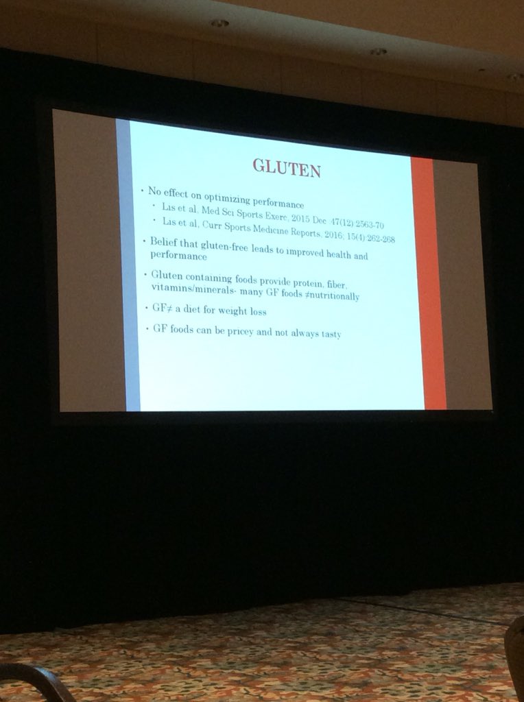 TE2Perform's tweet image. Gluten free, is not really the key #stand4science @SCANdpg #SCANSymposium