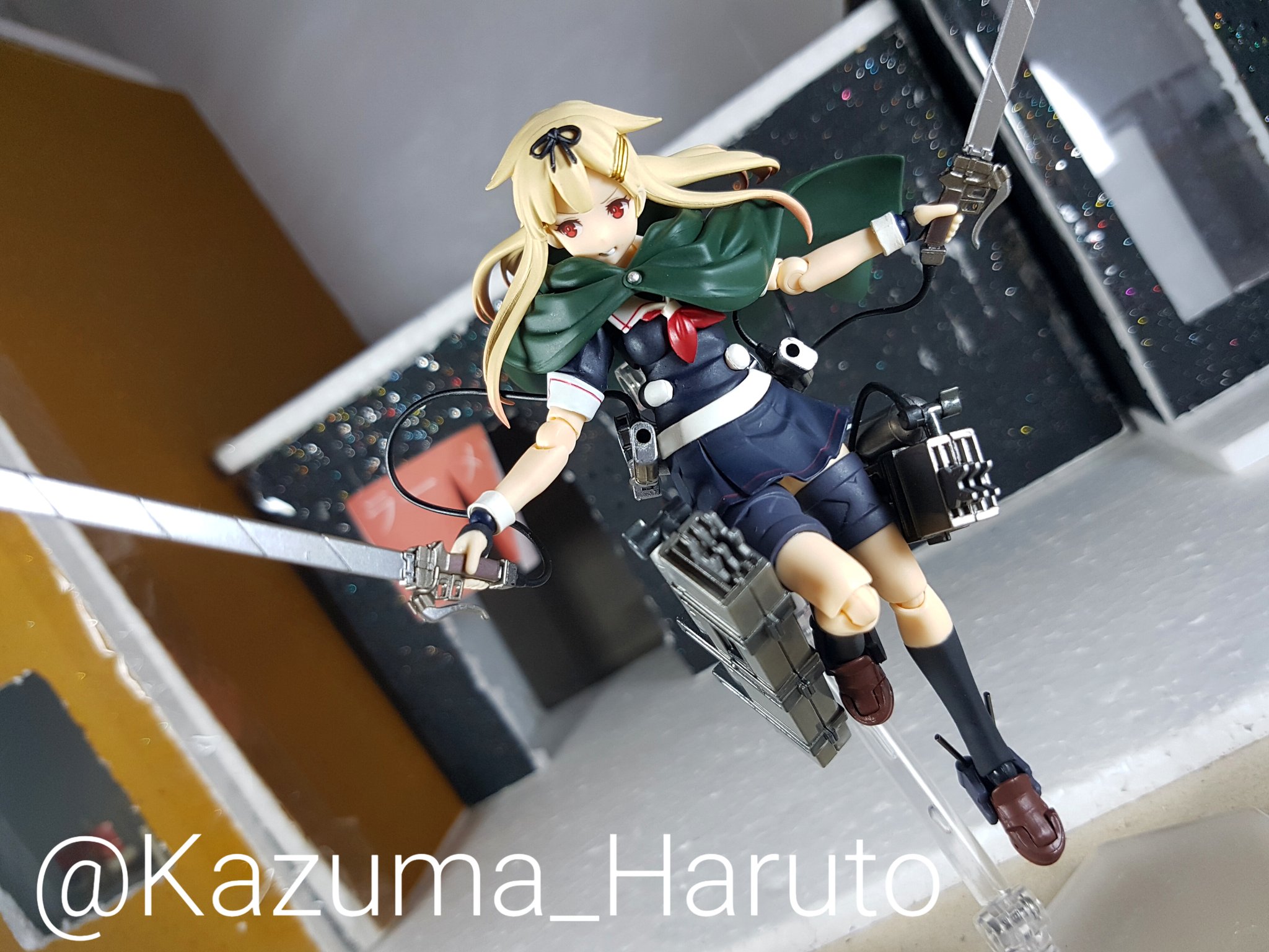 一真 晴人 自由の翼 Figma 艦これ 艦隊これくしょん 夕立 夕立改二 進撃の巨人 Shingeki 調査兵団 T Co Daovoblo9a Twitter