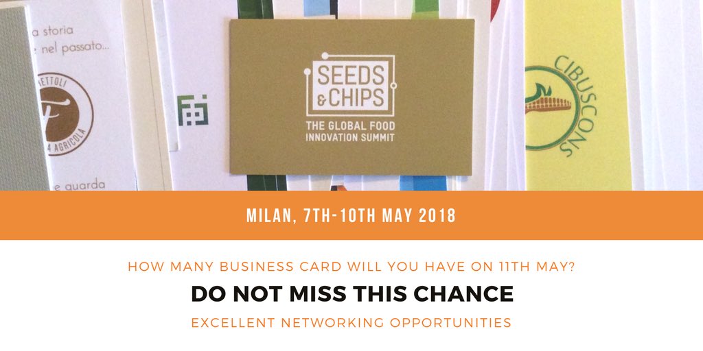 #sac18 #networking #opportunity #food #foodinnovation #BusinessCards #business #foodinfluencers #foodtech #agtech #milanofoodcity #foodweek #summit #FoodNetwork
