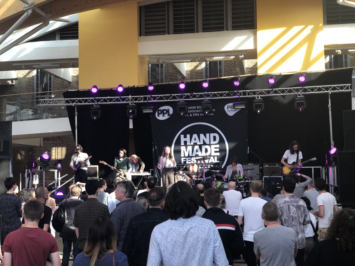 HandmadeTotally's tweet photo. What do you think of the lovely new Union Square stage? #handmade18 https://t.co/jcKUWA2wCH
