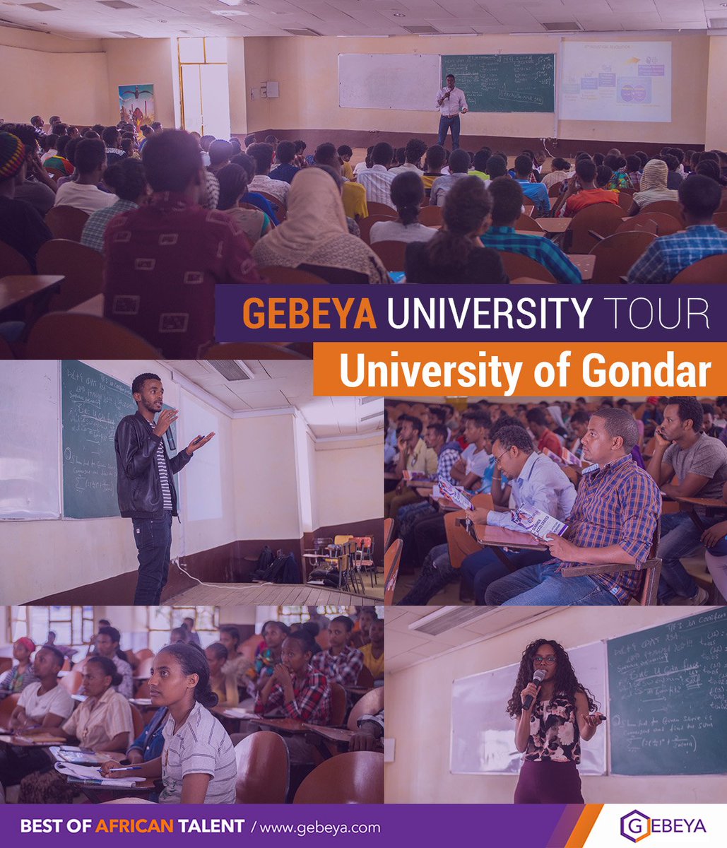 GebeyaInc's tweet photo. #GebeyaUniversityTour 2nd stop was University of #Gondar. Visited ancient beautiful city of Gondar. Event was organized in collaboration with University of Gondar April 28th #UniversityofGondar #Ethiopia #cloudcomputing #machinelearning #iot #gaming
Pics https://t.co/SPxbQhuf6c https://t.co/V9tObpgvKU