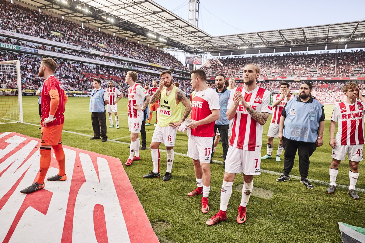 fckoeln's tweet photo. Es war das vorerst letzte Heimspiel in der Bundesliga. Aber wir haben nicht vor lange wegzubleiben. #DurchetFüer #effzeh https://t.co/44sfbJZOPS