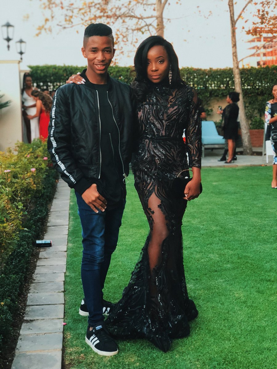 lasizwe's tweet photo. It’s my little sister’s Matric Dance... You look stunning @imbalemcunu https://t.co/qyl50qJpDS