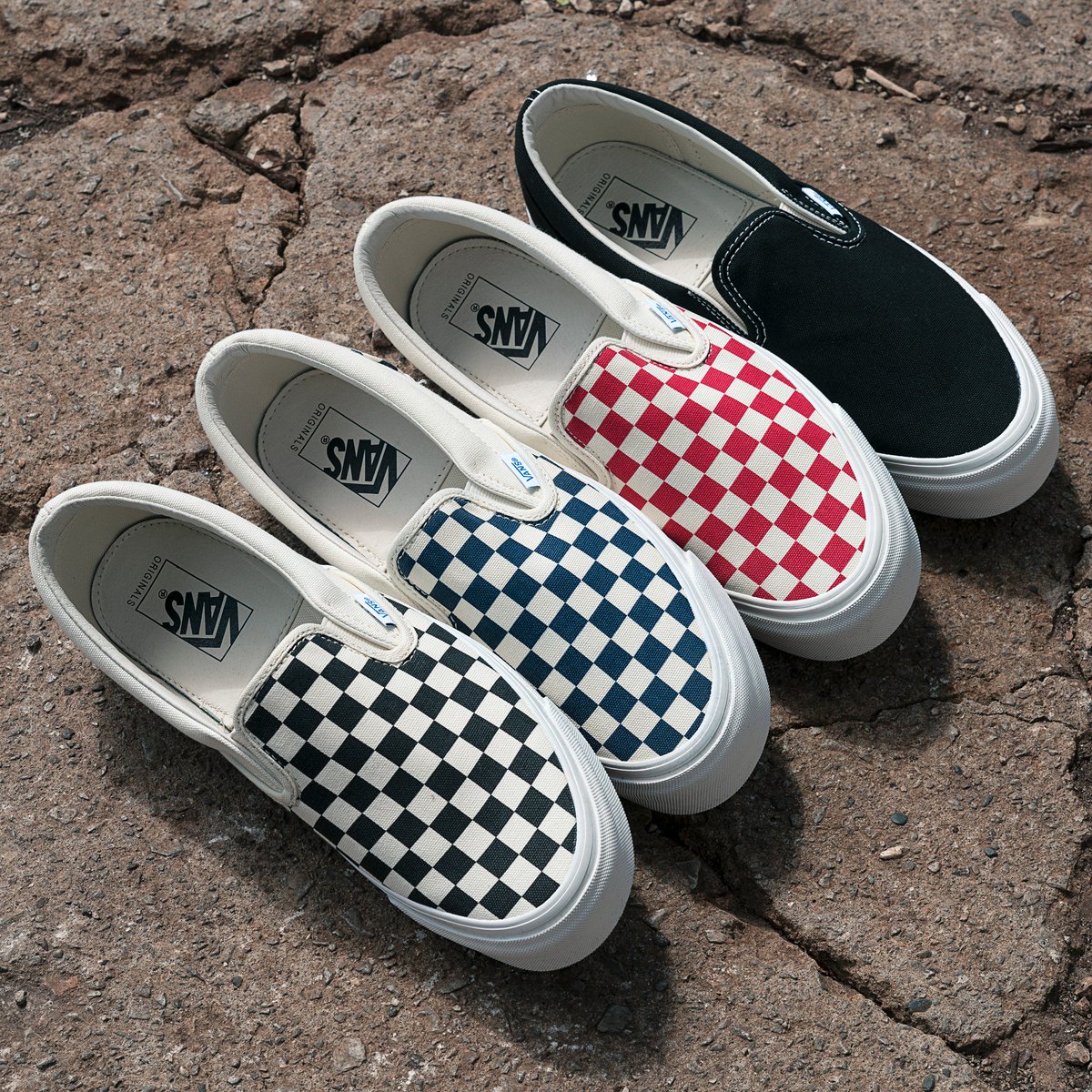 vans vault slip on checkerboard