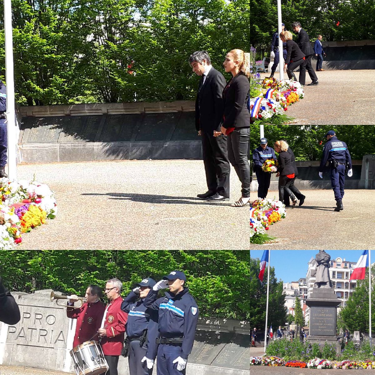 saradjian's tweet photo. Dépôt de gerbes @VilleCourbevoie à l’occasion du 103ème anniversaire du génocide des arméniens : #LucinéHovsepian et @saradjian et la présence de @jakossowski #SergeDesesmaisons @DevedjianP @armembfrance @mplimoge @jdHAUTESERRE @mcsaradjian @ATaquillain @DjebbariChara @AIRAML103 https://t.co/S5S0NhcleE