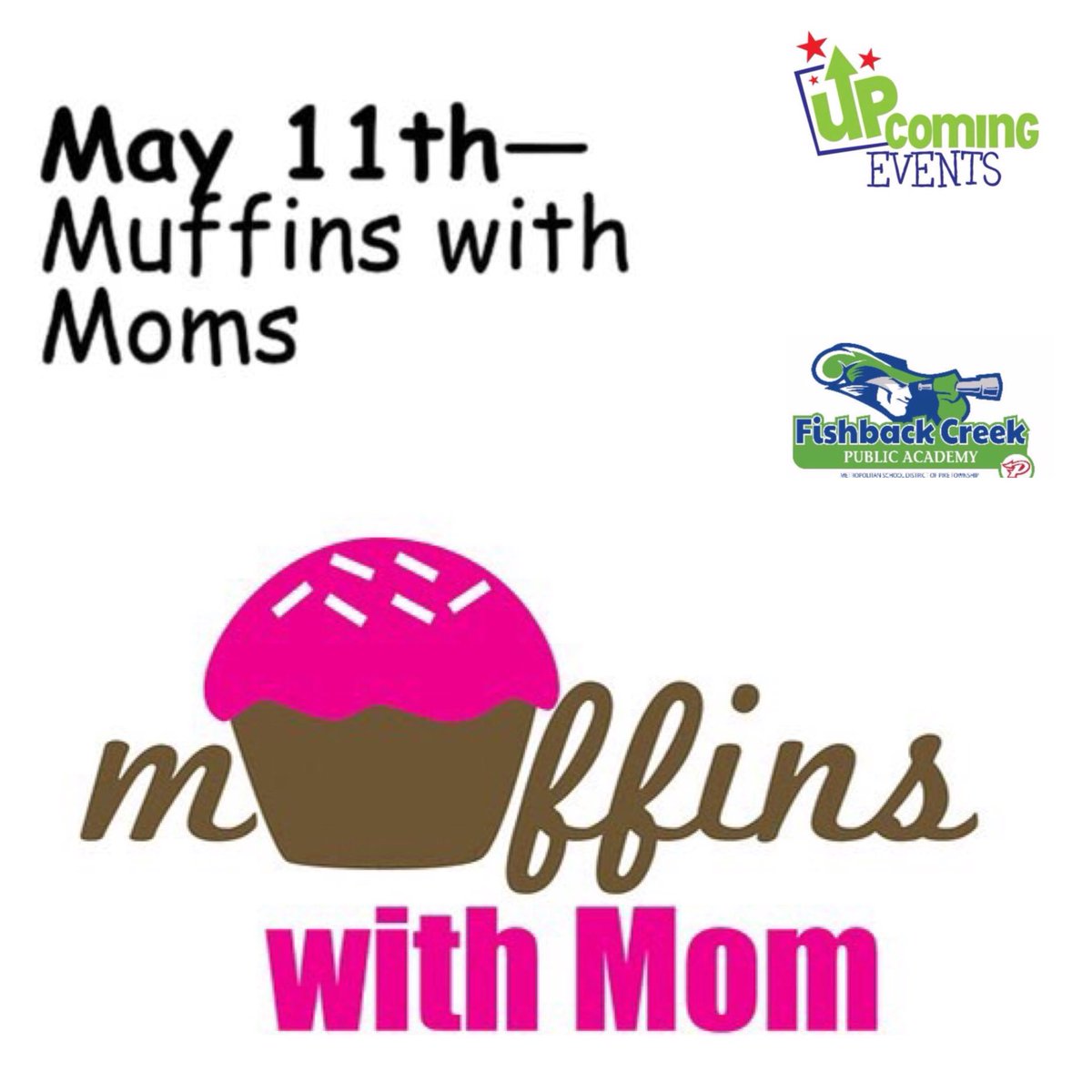 FCPA_PTO's tweet photo. Calling All Dads & Grandpas! We need you help Next Friday, May 11 for Muffins with Moms. We hope you can volunteer to help serve food. @FcpaMsdpike
#FCPA #FCPAPTO
https://t.co/dT8fQYrDAb https://t.co/kJtSFtNTi9