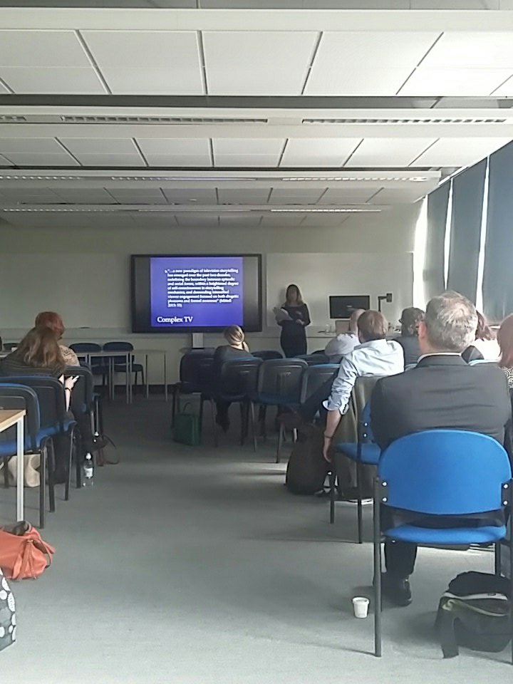 LitTV2018's tweet photo. 'These narratives not only invite intentive viewing...it assumes that is audience is analytical in viewing' @StaceyAbbottRU @RoehamptonUni @ArtsEdNapier @READEnglish @OfficialBAAS @NBCHannibal #transmedia #intertextual #serialstorytelling #littv2018 https://t.co/tNGZDqeeDa
