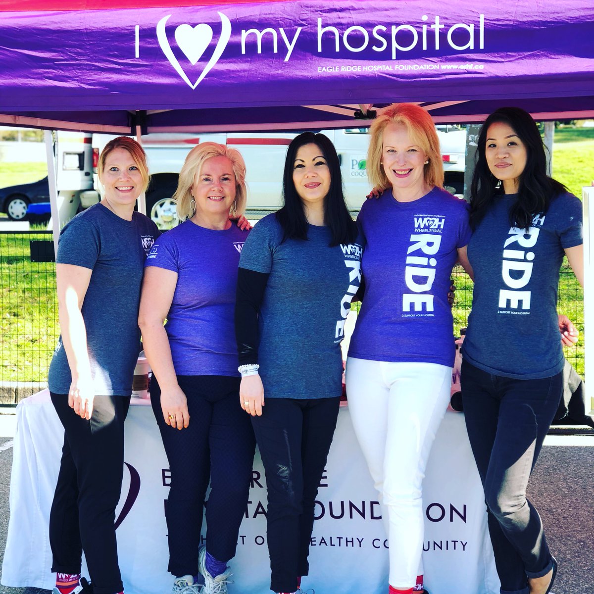 Team <a href="/ERHF1/">Eagle Ridge Hosp Fdn</a> representing at <a href="/WheelToHeal/">Wheel 2 Heal</a> 2018... our fearless leader is out riding!