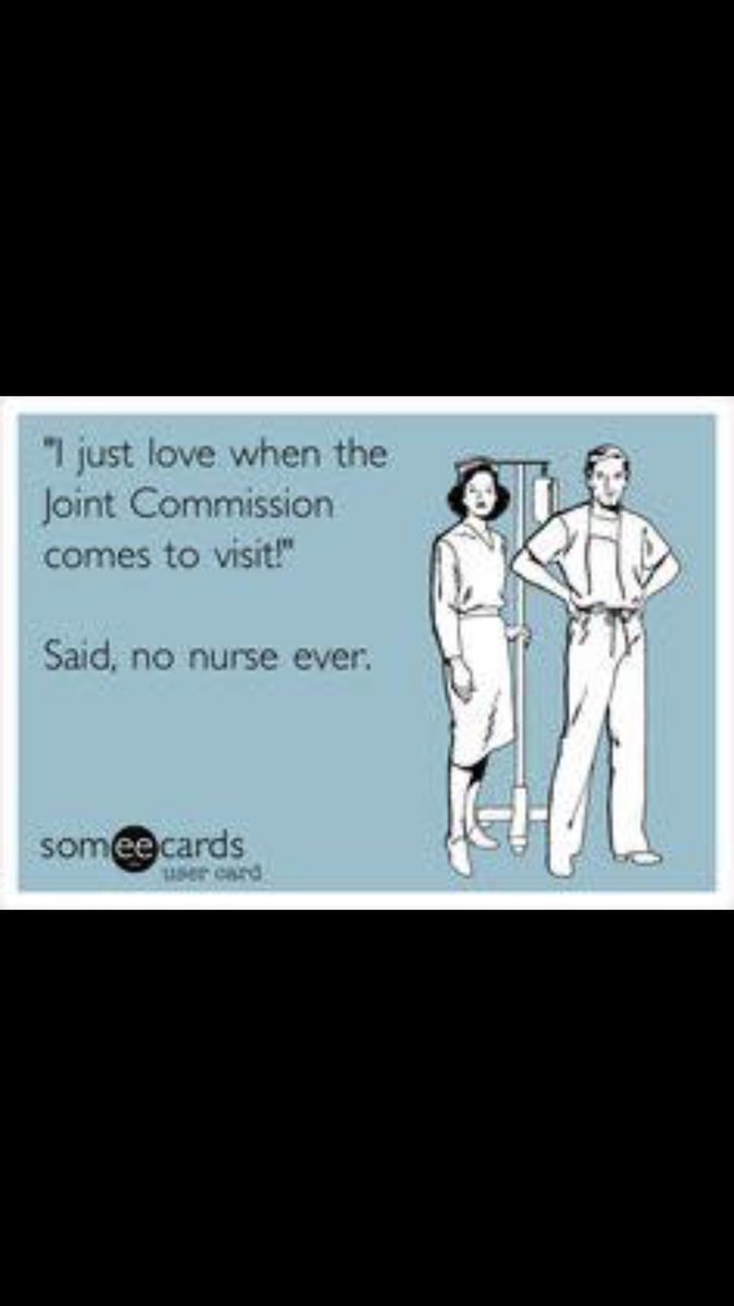 Not this week - work with an amazing team that ROCKED the Joint Commission Survey at Cone Health Alamance Regional showing what leading best practices is all about! This nurse is saying it!!! Love TJC and Our #CHARM Team!!! #ProudCNO_VP