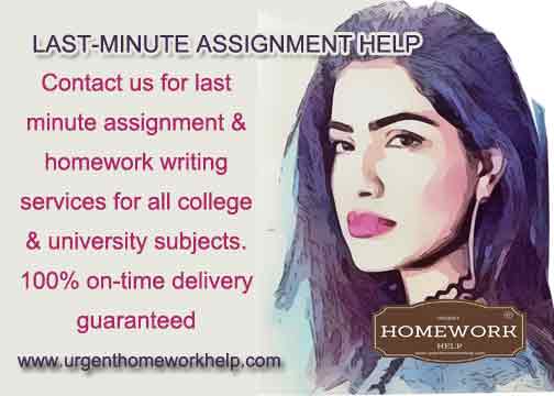 winnerhomework's tweet image. Looking for last-minute assignment help for your college or university homework? We can help! Chat with us 24/7 or email us at info@urgenthomeworkhelp.com.
#lastminuteassignmenthelp #assignmenthelp #collegeassignmenthelp #lastminutehomeworkhelp #urgenthomeworkhelp #homeworkhelp