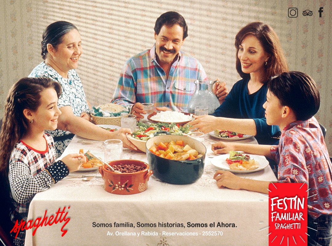 Spaghetti_ec's tweet photo. Los sábados SPARA la familia  👨‍👩‍👧‍👧 y para compartir una delicioso festín con un rico ambiente en Spaghetti! 🍝🥘 #sabadofamiliar #FelizSabado https://t.co/G0MNrG8pki