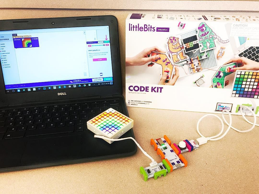 littleBits's tweet image. This maybe the nicest photo of the #CodeKit we&apos;ve seen. Thanks for the awesome shot, Erin! #littlebits #coding #edtech #kidswhocode #teachers #education