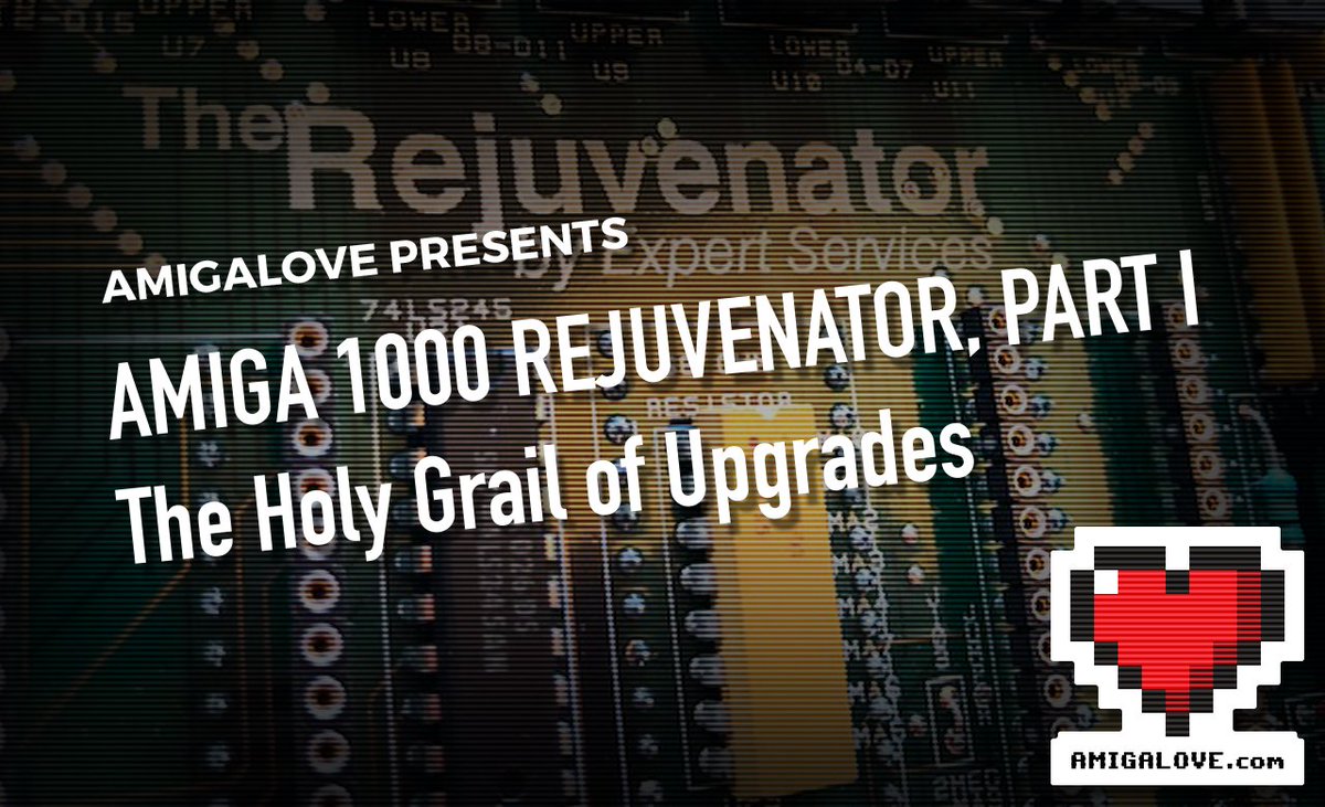 AmigaL0ve's tweet photo. A1000 "Holy Grail" mod: The Rejuvenator. Video: https://t.co/pyEVKogtA6 Article: https://t.co/vLf2B2urgi Hope you enjoy this work. TL;DR: A1000 non-destructive mod = 1-2 MB Chip + KS ROM. And it is my intention to BRING BACK THE REJUVENATOR in 2018. Who's with me? More soon... https://t.co/pTq98P4ctt