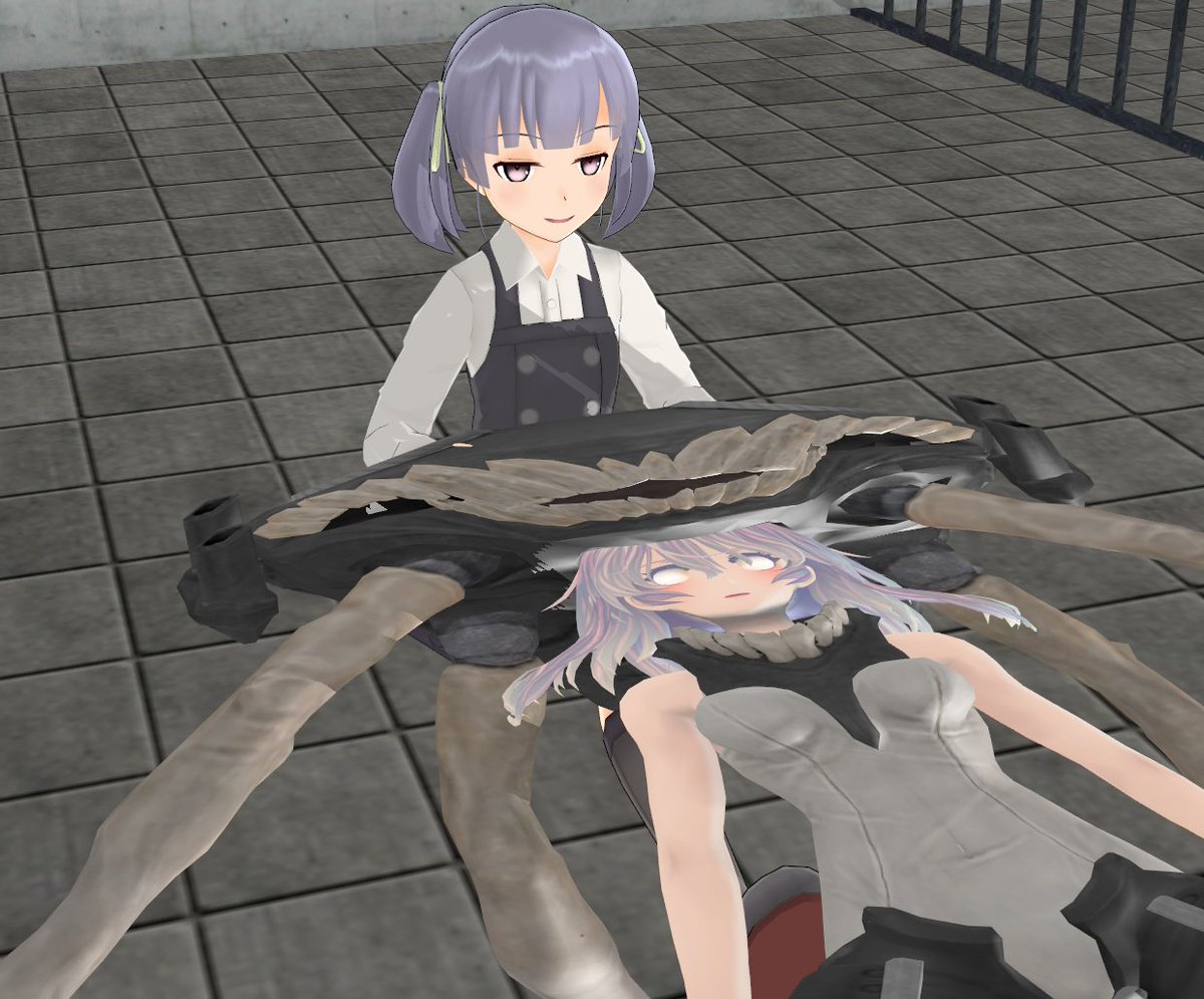 皮モノmmd 大潮in空母ヲ級