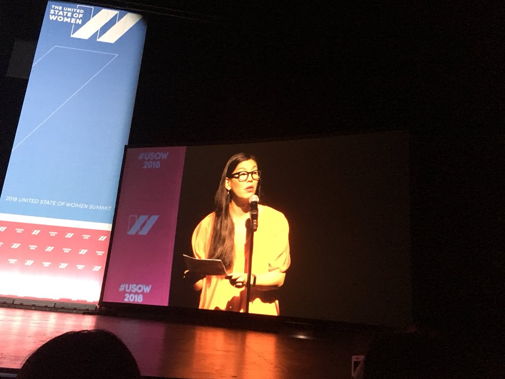 NoemiGallardo's tweet photo. Turns out democracy and defending justice is women’s work says leader of domestic women workers #USOW2018 #ThisIsOurTime #OwnOurPower https://t.co/48lTKRHpMk