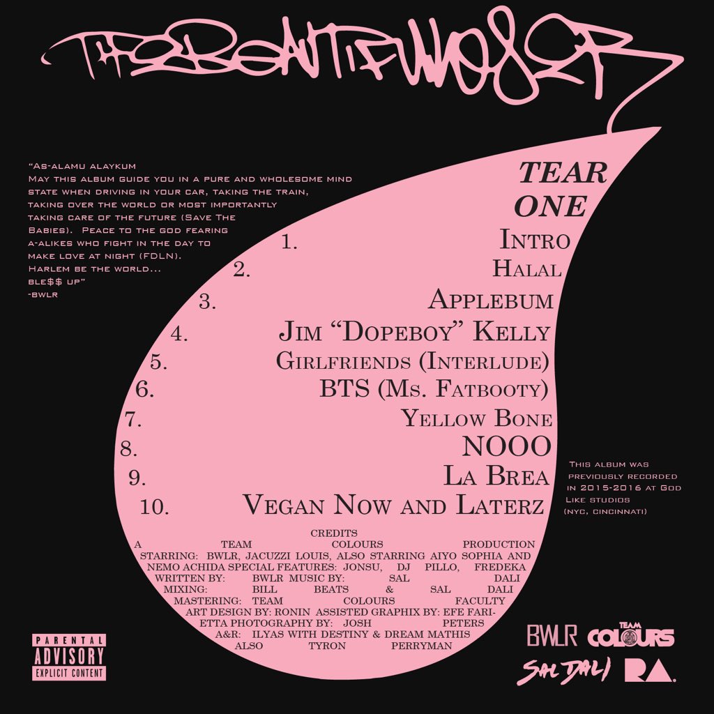team_colours's tweet photo. OUT NOW !!  @JustBWLR “The Beautiful Loser” fully prod by @saldalilama 

https://t.co/ITUEXgxGD2

and all other dl/steaming outlets 

#teamcolours #BWLR #JustBWLR #harlem #nyc #cincodemayo #cincodeBWLR #hiphop #newalbum #music https://t.co/GluBnKuLKO