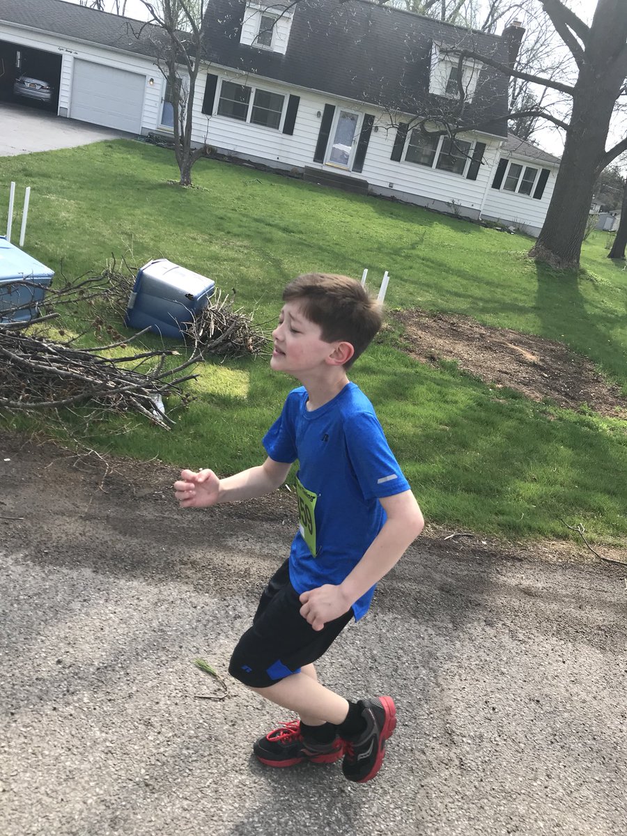 I’m very proud of my son Gavin for running in his first 5K race this morning. We kept a good pace and finished in a good time. #5KRace #Family