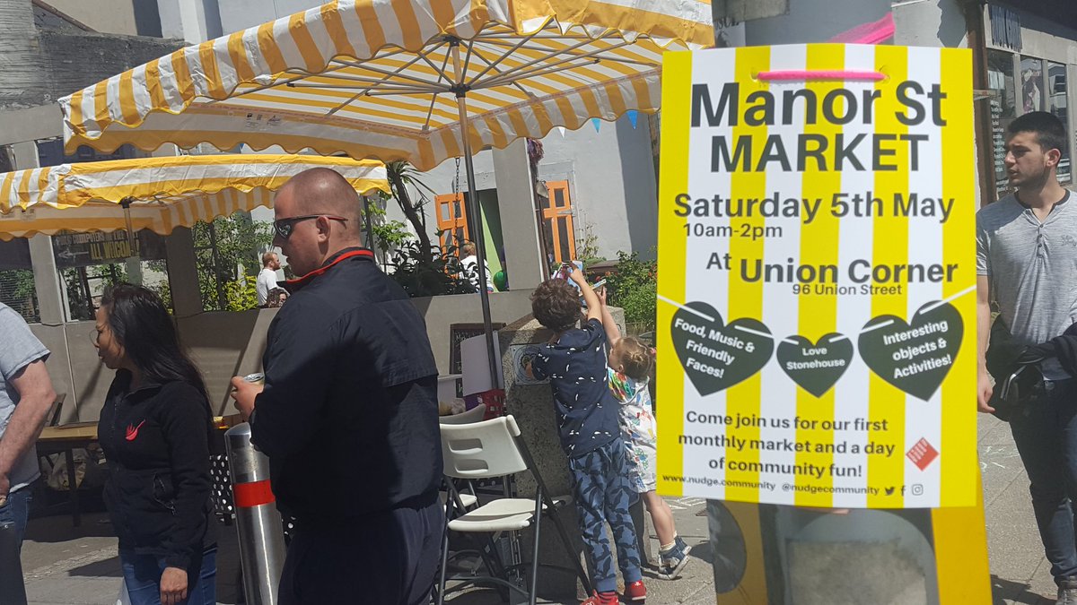 Fab first community market on #CBwkd18 #lovestonehouse #community #socent #plymouth #makethingshappen <a href="/realideasorg/">Real Ideas</a> @peoplesbiz <a href="/Stonehouse_Act/">Stonehouse Action</a>