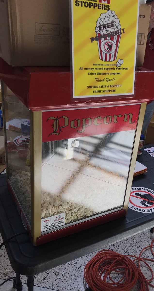 CrimeStoppersSF's tweet photo. At the @townsmithsfalls Home &amp; Living Expo this weekend chatting with community members and handing out FREE Popcorn, always fun to be out #FreePopcorn #CivicEngagement #Community #CrimeDoesntPay #CrimeStoppersDoes https://t.co/GB5M7DYMcj
