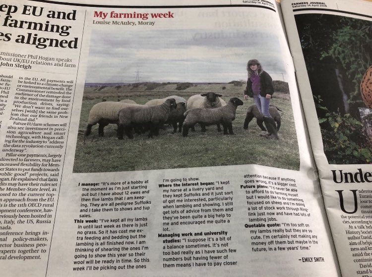 Louise_Suffolks's tweet image. Completely forgot to post this a while ago! I got a mention in #myfarmingweek a few weeks ago 🙈