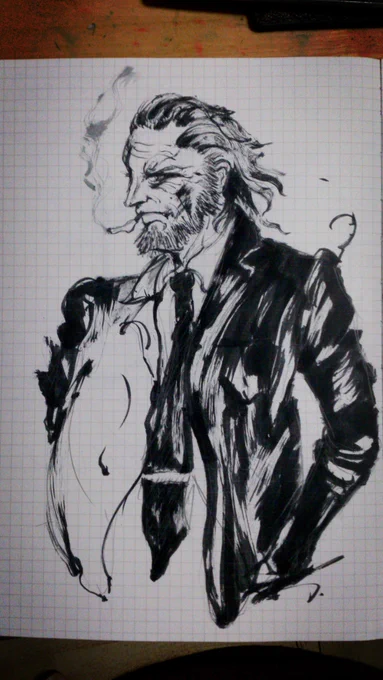 3、4年くらい前の絵。 