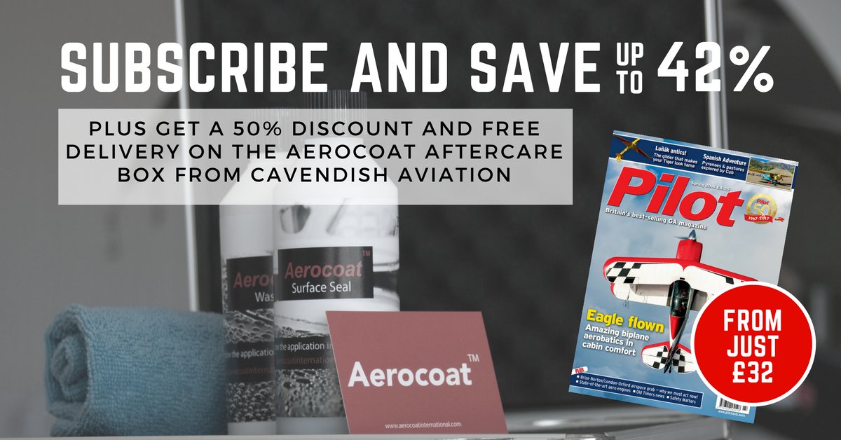 pilot_mag's tweet photo. We’ve teamed up with @CavAviationUK  to bring you a great offer! Subscribe today and receive your discount voucher -  https://t.co/pTwZHWx1kX https://t.co/bAzxwwqpVf
