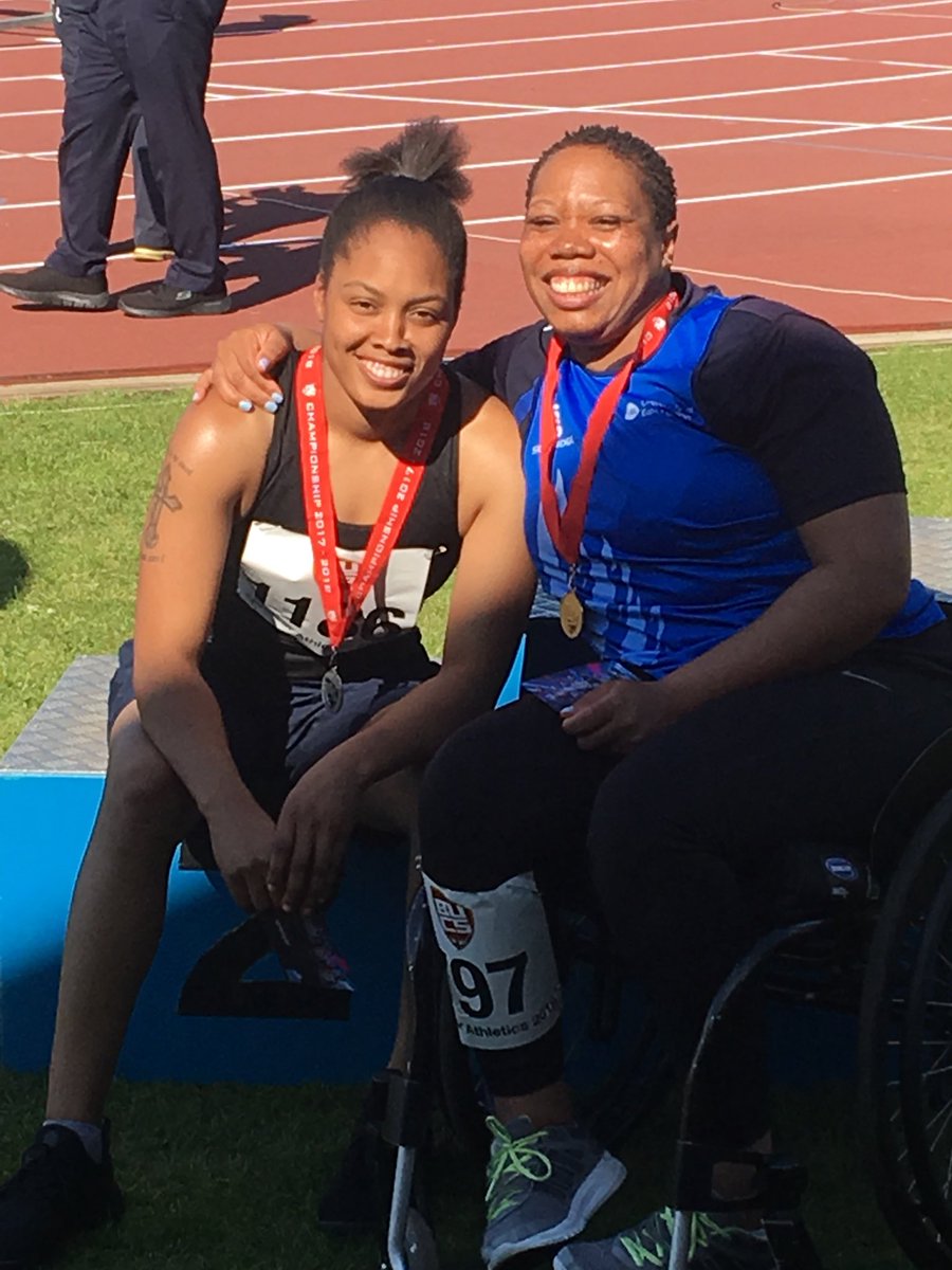 🥇 &amp; 🥈 AND pbs for <a href="/freshnessuk/">Nessa</a> &amp; <a href="/StacieGaston/">Stacie Gaston</a> in #SeatedDiscus <a href="/BUCSsport/">BUCS</a> #Athletics #ProudCoach #AORSquad @UELSports <a href="/MiddlesexSport/">TEAM MDX - Middlesex Uni Sport</a>