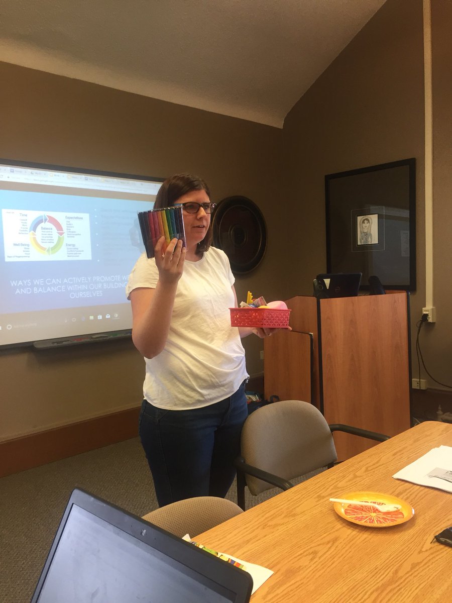 Kirbmike's tweet photo. An awesome idea and gift...Health and Wellness baskets for students and staff @ValMontag #pqp2bghp @MentalHealthBG https://t.co/5ietebvZZH