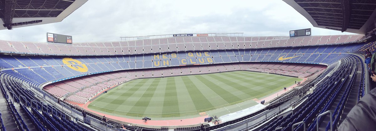 MissKerryB89's tweet photo. Visiting @StadiumCampnou today @FCBarcelona #CampNou #BossDay #PreMatchDay #BucketList #Barcelona @rjlogan_ https://t.co/JkYxPqyBHi