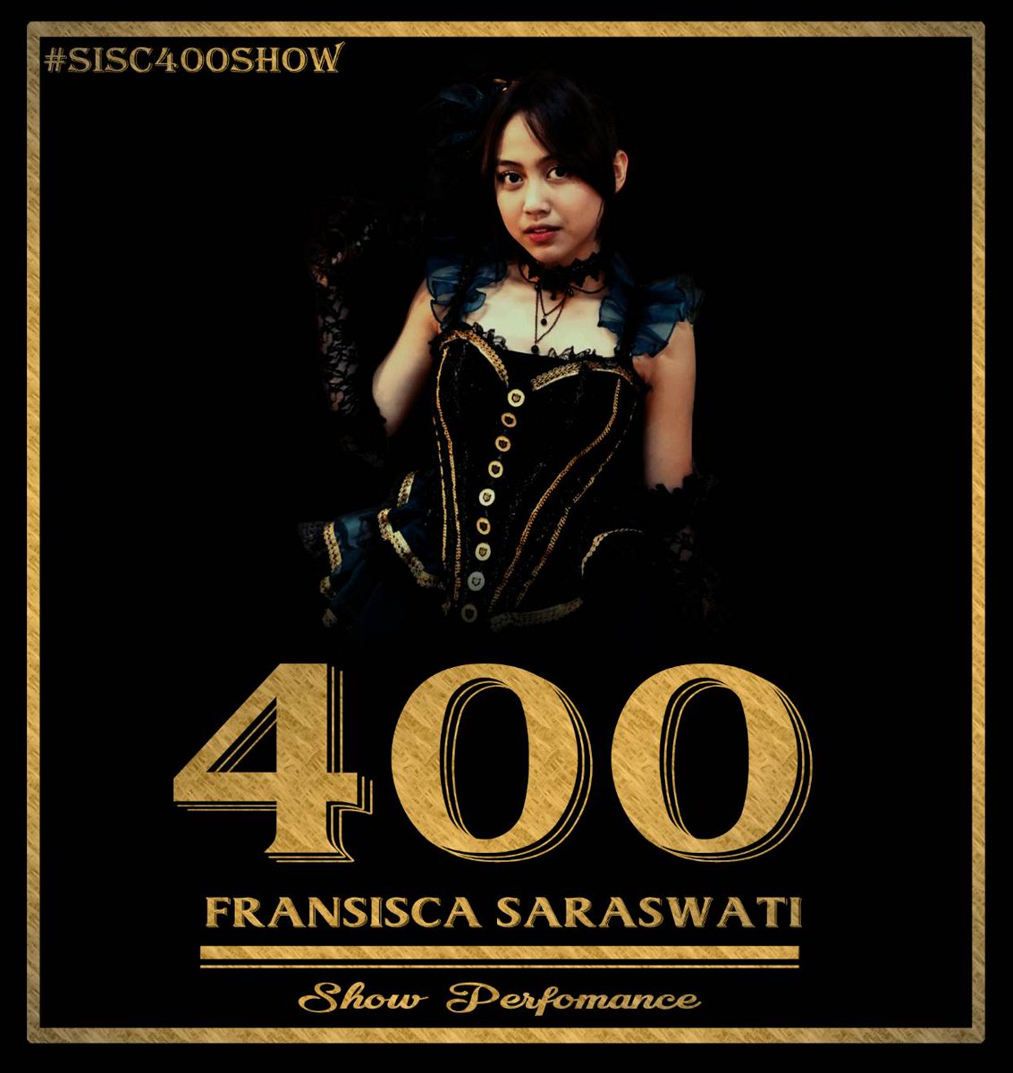 Satu lagi nih, efek jam segini jadi mulai tidak fokus, maapkeun.
Jadi selain balon huruf, ht dan juga encore, kita juga ada ava spesial untuk 400 show sisca, kuy disamakan ava nya agar supaya sehingga ~