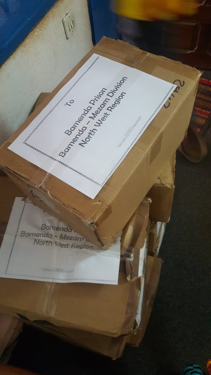NinaForgwe's tweet photo. We are ready to go! #Books4Prisons & accessories check! Join us in the #Bamenda #Buea & #Kumba Prisons on the 9,12,&13 May 2018. We are countering violent extremism and youth radicalism and helping violent offenders through #Education to become agents of peace @sheriffemmanue1 https://t.co/UwTVtAi9Mf