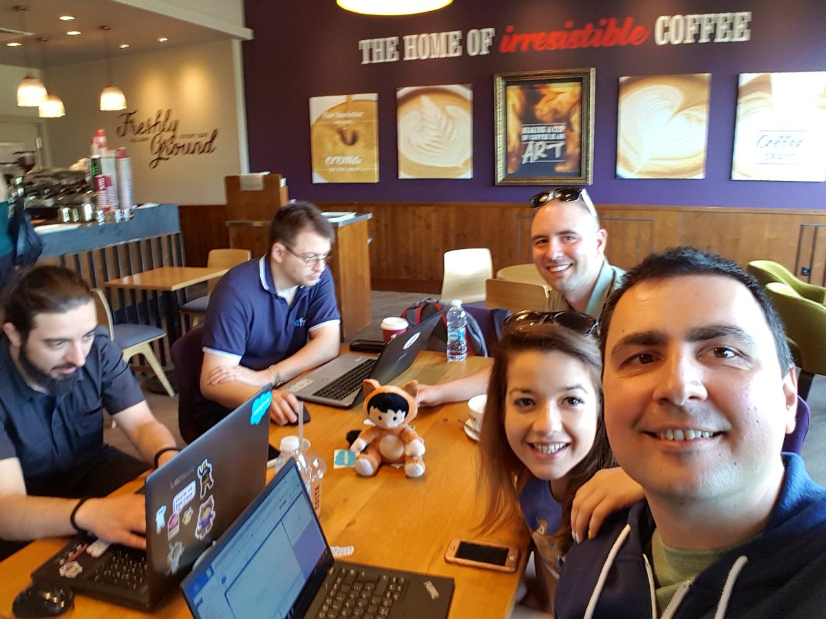 SFThursdaySofia's tweet photo. What a great start of the Weekend at the second @SFSaturdaySofia. Thanks to all participants, you made the day special @SalesforceJenny #trailhead #SalesforceSaturday https://t.co/laED54yNva