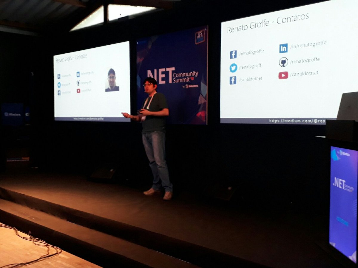 iMasters's tweet image. @RenatoGroff  falando sobre recursos de seguranca #dotNETSummit