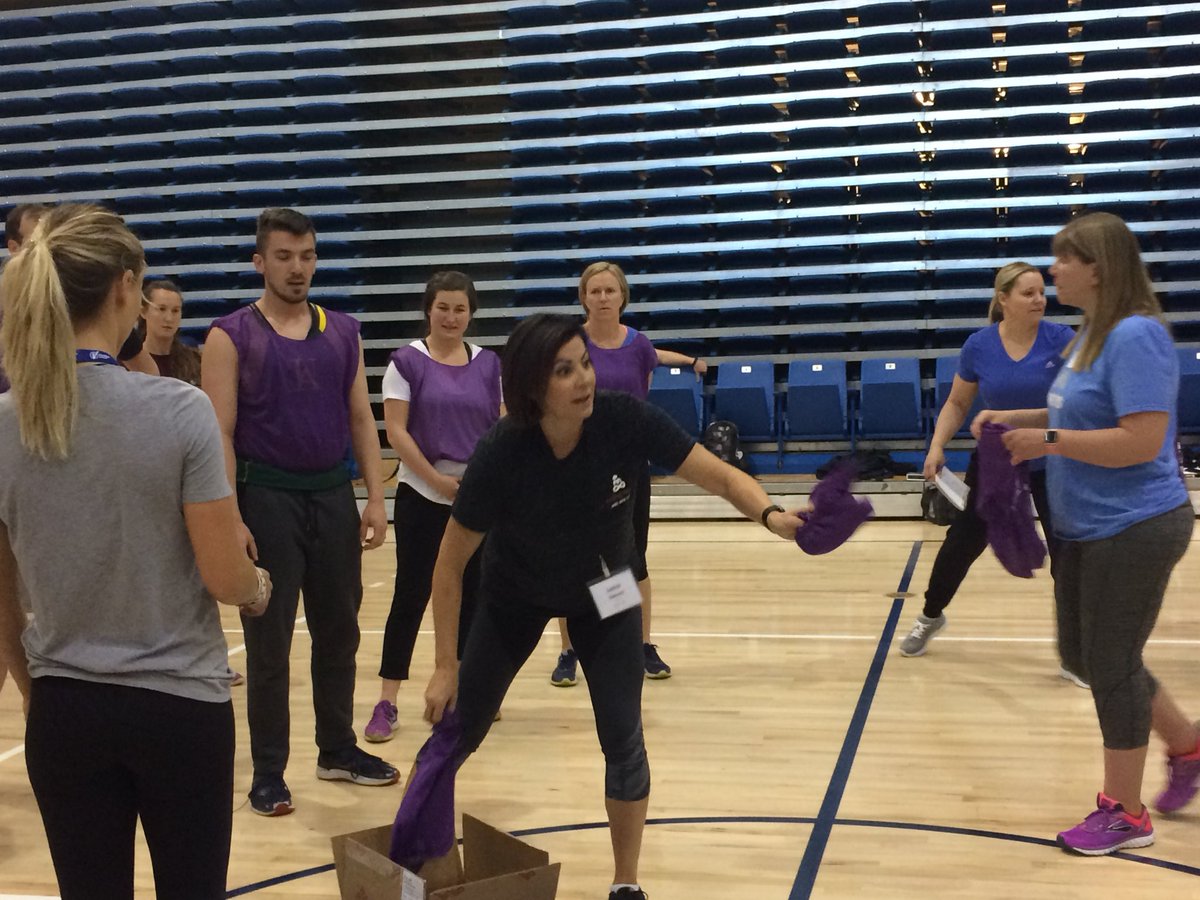 SPEDPhysEd's tweet photo. Now on at the #HPEC2018 RR Smorg - @louisesansano showing us how to Yoshi it up!! https://t.co/1Xzp9My12T