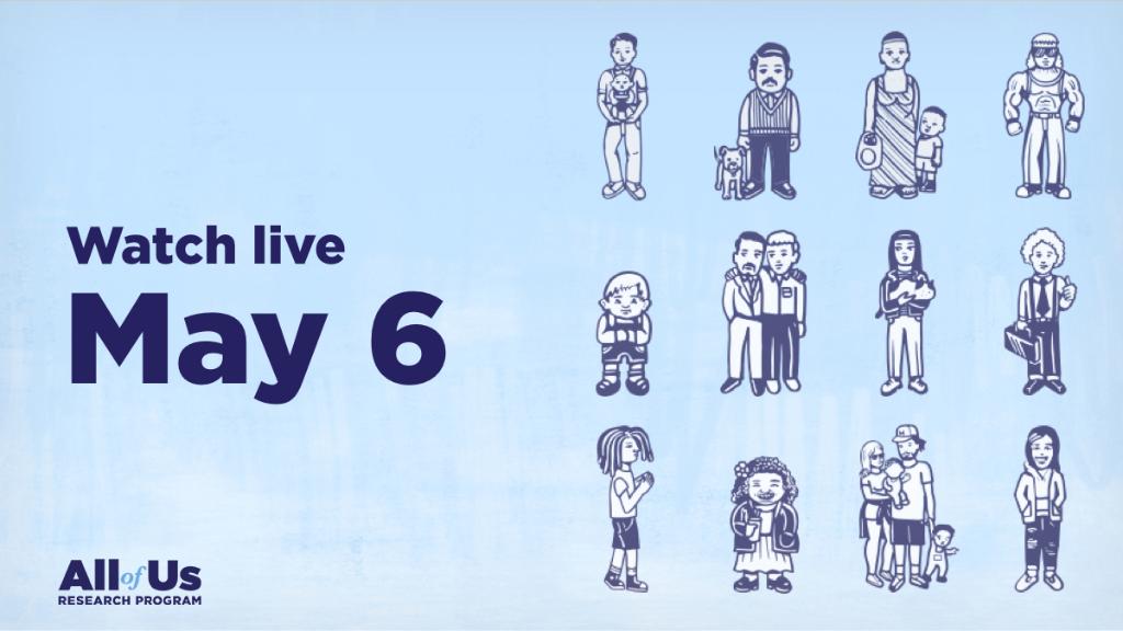 AllofUsResearch's tweet photo. Our differences can make the difference for the future of health. Watch LIVE on Sunday (3:30 p.m. ET/12:30 p.m. PT) at https://t.co/P9Hg21UwRi. #JoinAllofUs https://t.co/QzP9GsYdB1