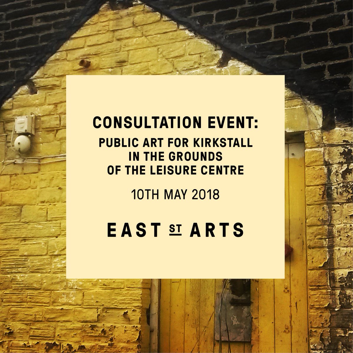 Do you live in Kirkstall? Want to share your views on a new public art project? Come along to West End House next Thursday 10th May between 6.30-8pm and have your say at a community consultation event about the project. ow.ly/GyNU30jPQWB
