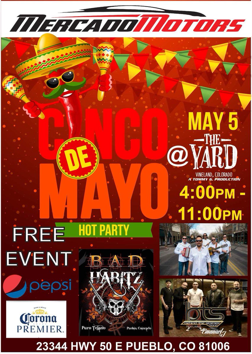 RichardAGomezJr's tweet photo. Today is the day for this free event. Come check us out as Primavera hits the stage at 4:00, BTS Band at 6:30 and Bad Habitz at 9:00. Be sure to bring the whole family and support this great event!!! https://t.co/Qqj8PgymRY