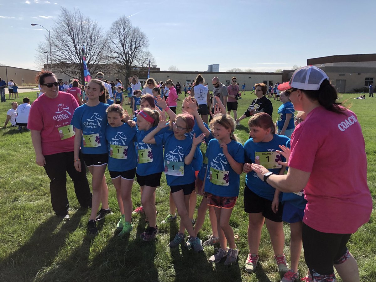 Shout out to our GOTR group today they ran a 5K! Great job girls! Thanks coaches <a href="/Bishnico/">Nicole Bish</a> &amp; Denise Bone!