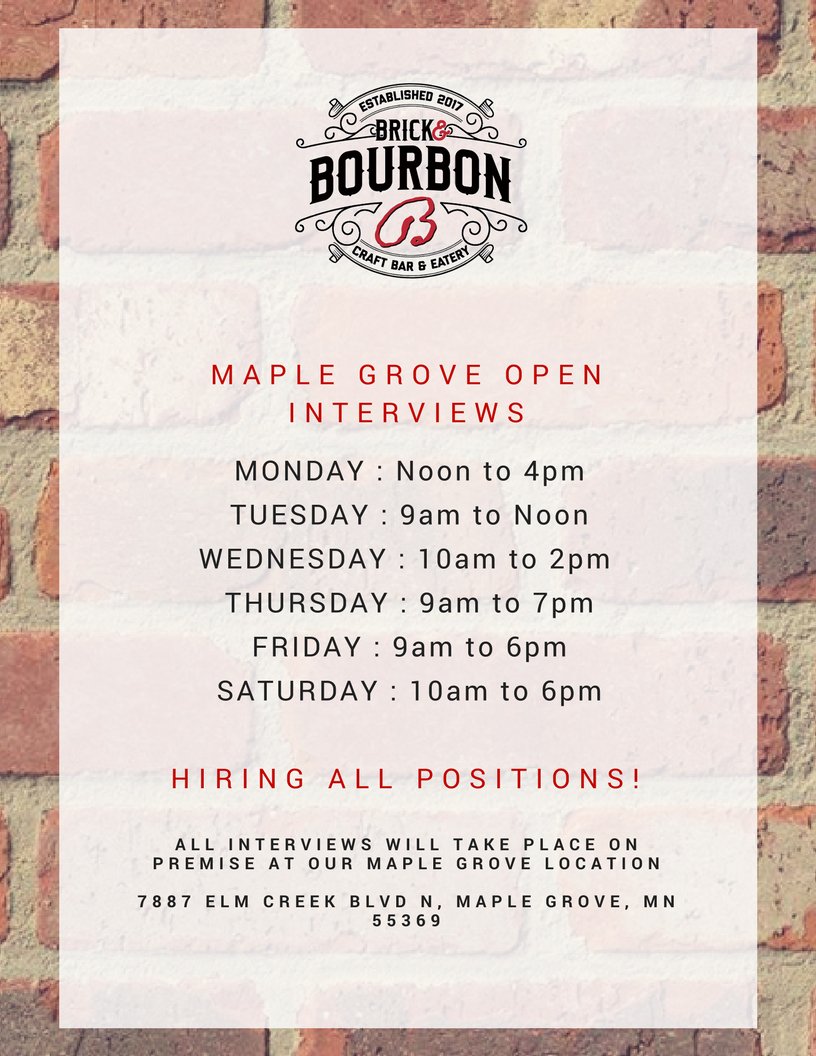 We are looking for motivated, hardworking, and passionate individuals to join our team as we open in Maple Grove. 
Interested or know someone who is? Share this with them!
We will be having open interviews all week as we look to hire.