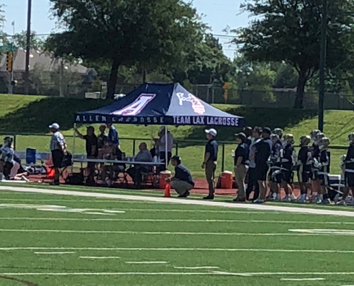 AllenEaglesLax's tweet photo. Shout out to  @TEAMLAX  for donating the Allen Eagles Lax tent. Great for a sunny day at @texas_lacrosse  Super Regionals!!! #alleneagleslax #TeamLax https://t.co/6UQnyZScEG